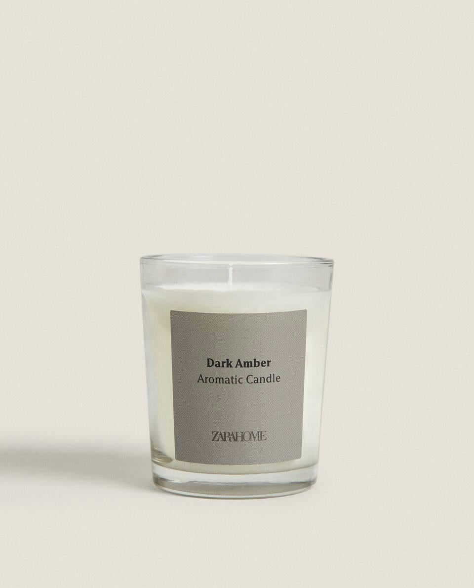 DARK AMBER SCENTED CANDLES