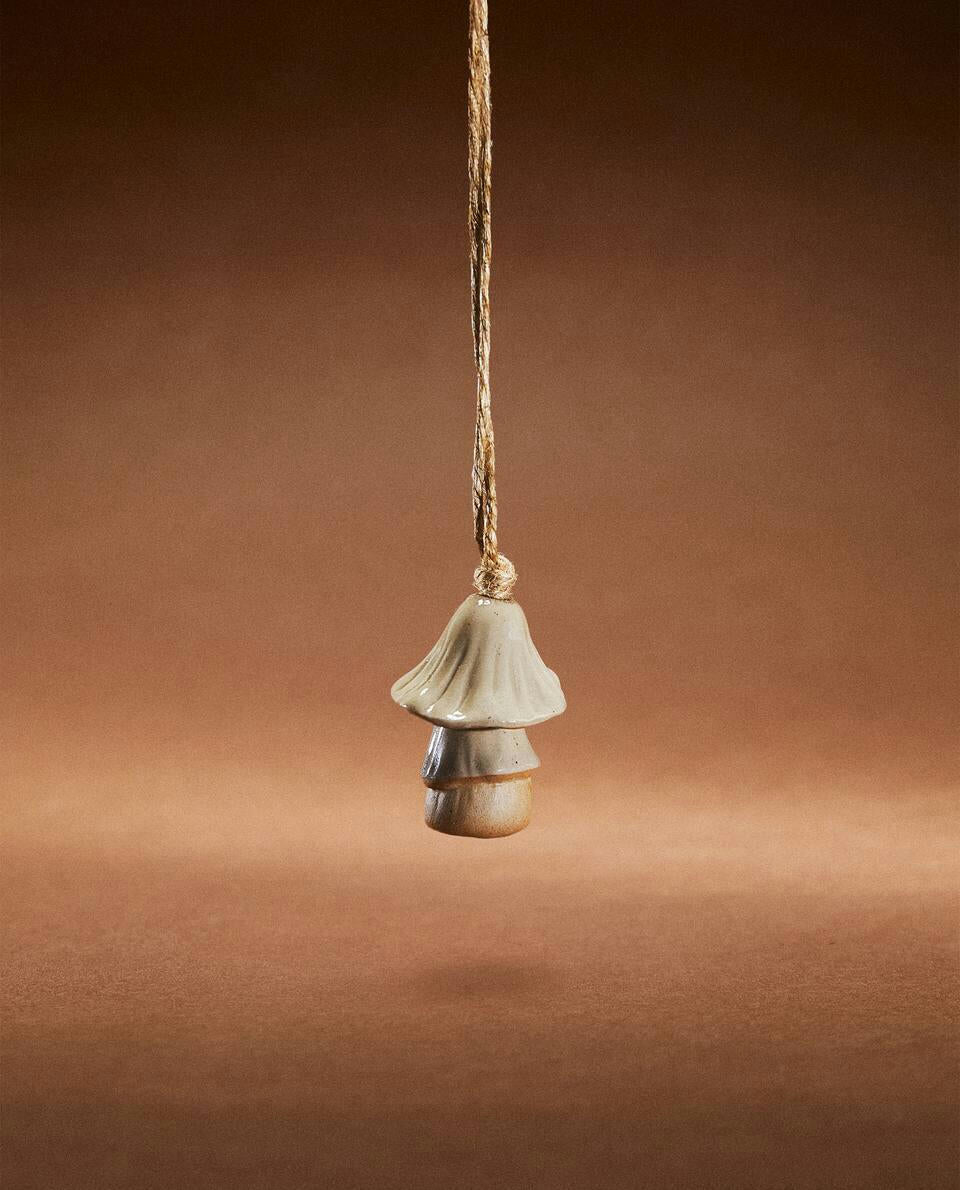 CHRISTMAS CERAMIC MUSHROOM DECORATION