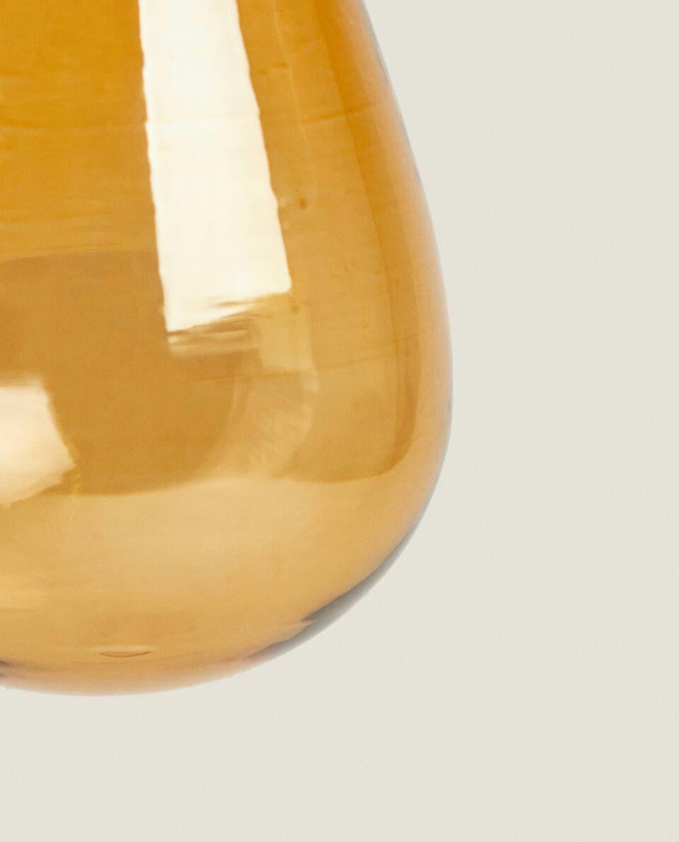 GLASS PEAR CHRISTMAS DECORATION