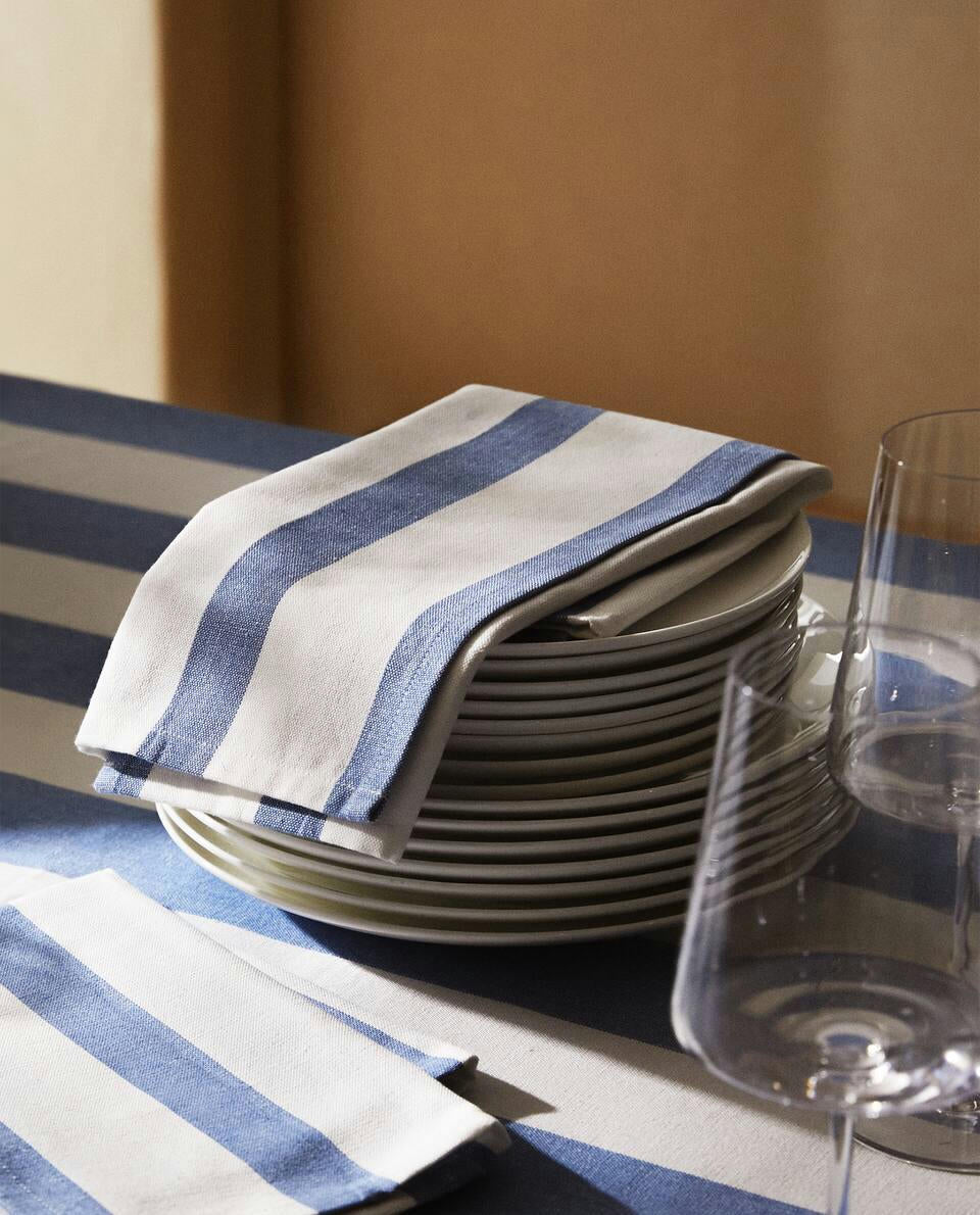 STRIPED COTTON NAPKINS (SET OF 2)