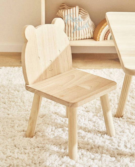 BEAR WOODEN CHAIR