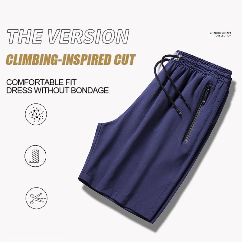 Herren Übergrößen Eisseide Stretch-Shorts