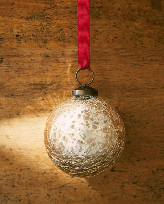 MERCURISED GLASS CHRISTMAS DECORATION