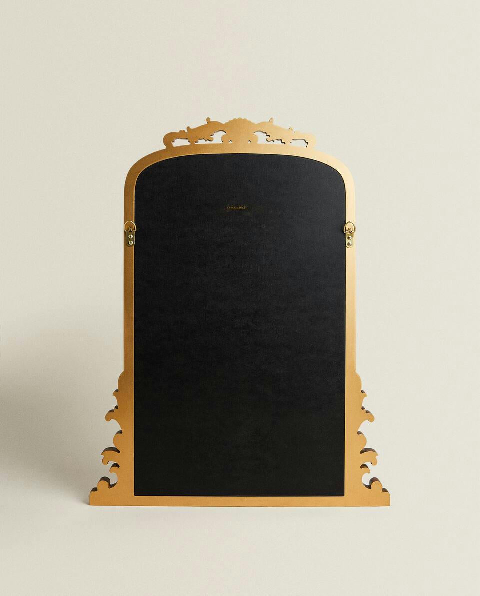 GOLD WOODEN MIRROR