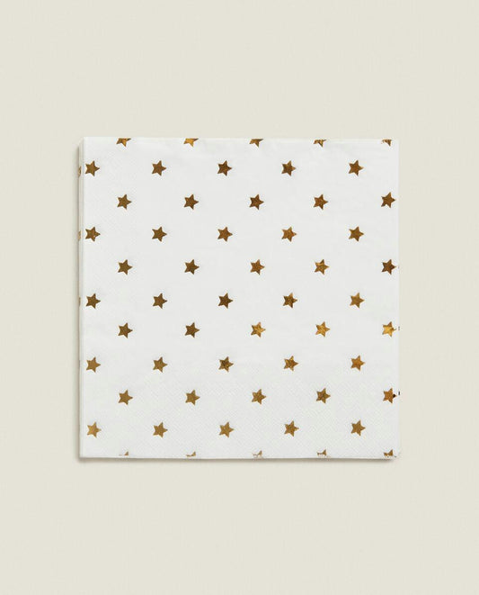 CHRISTMAS STAR PAPER NAPKINS (PACK OF 20)