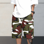 🔥New arrival Sale🔥Men's Camo Cargo Shorts with Drawstring Waist