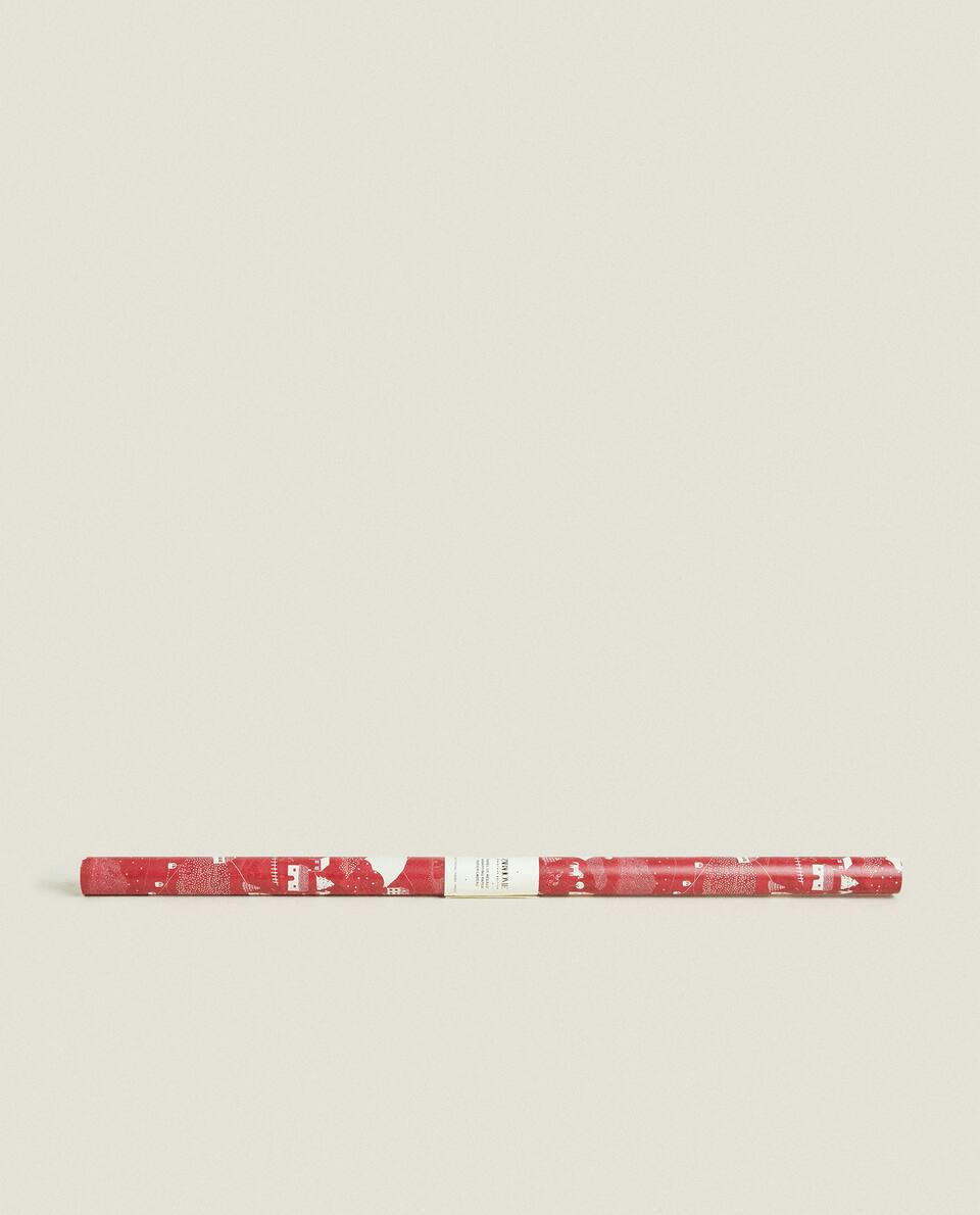 CHRISTMAS LANDSCAPE WRAPPING PAPER