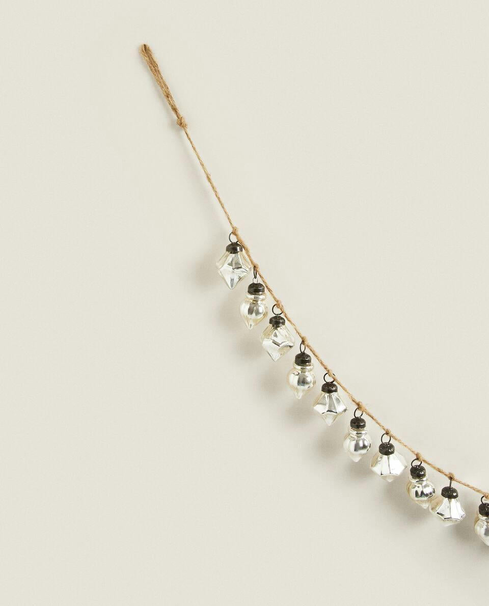 DECORATIVE DIAMOND GLASS CHRISTMAS GARLAND