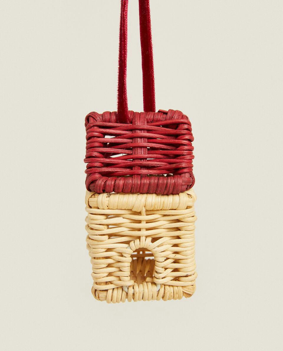 RATTAN CHRISTMAS HOUSE DECORATION
