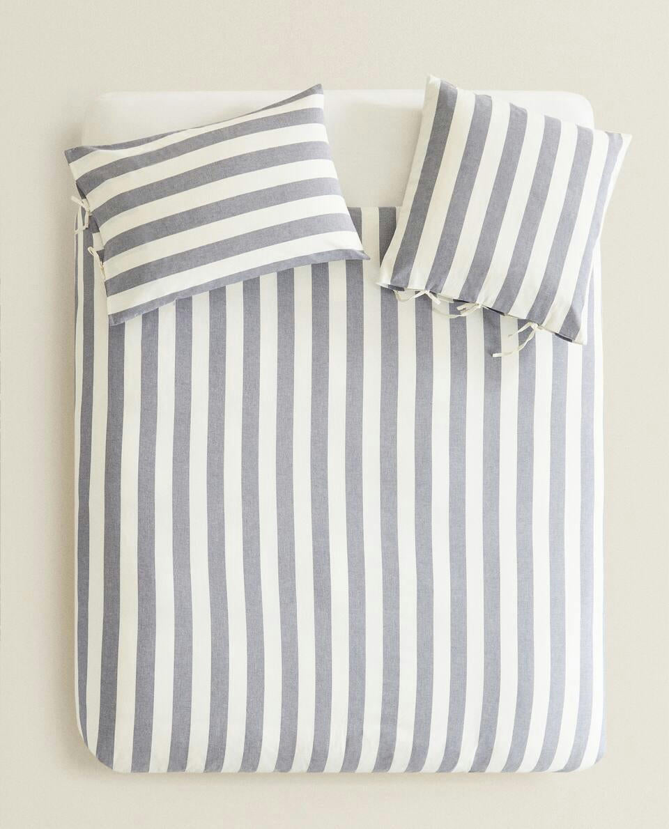 STRIPED DUVET COVER
