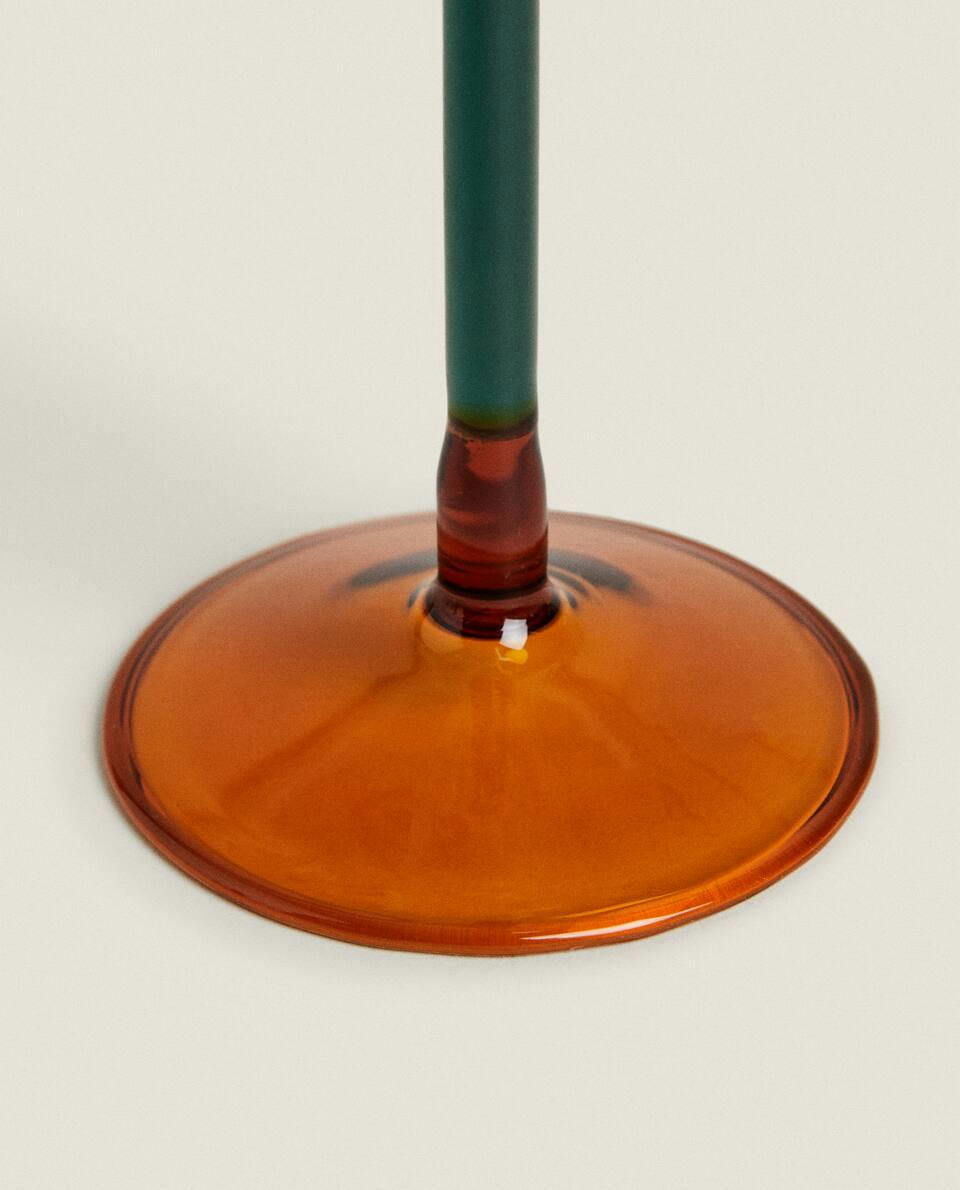 BOROSILICATE GLASS WITH COLOURED STEM