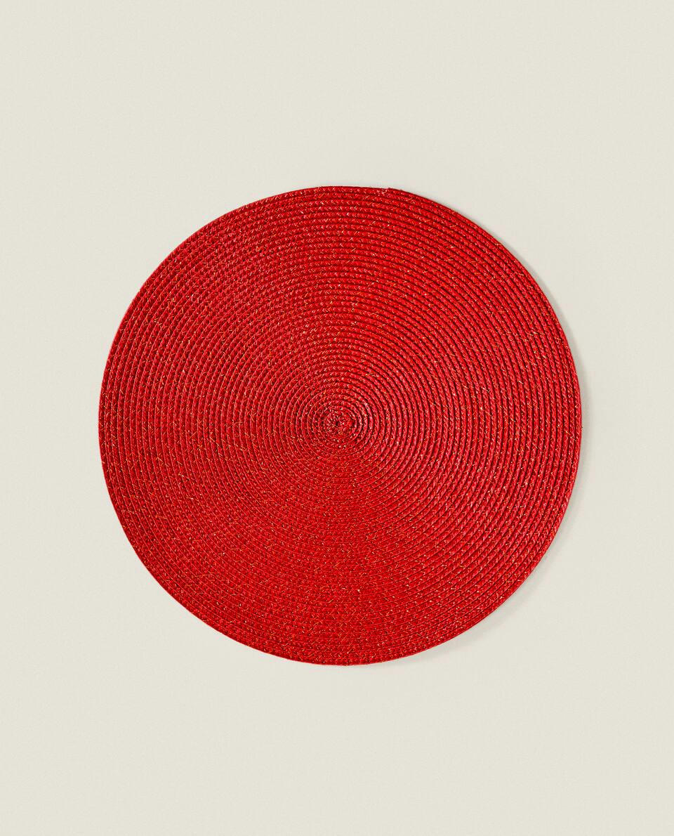 PACK OF GLITTERY CHRISTMAS SPIRAL PLACEMATS (PACK OF 2)