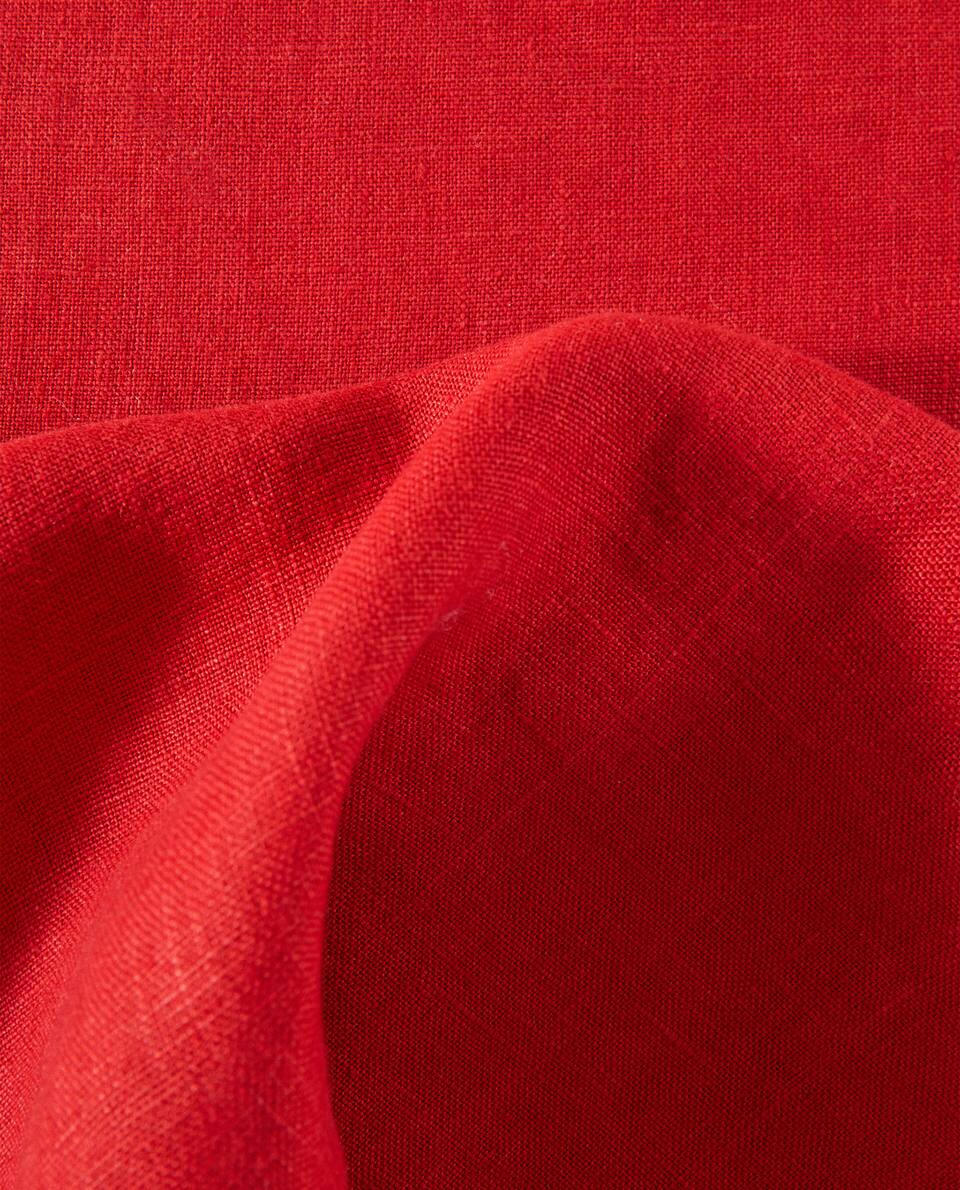 EMBROIDERED LINEN CHRISTMAS TABLECLOTH