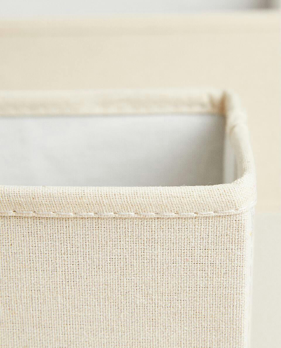FOLDABLE COTTON STORAGE BOX
