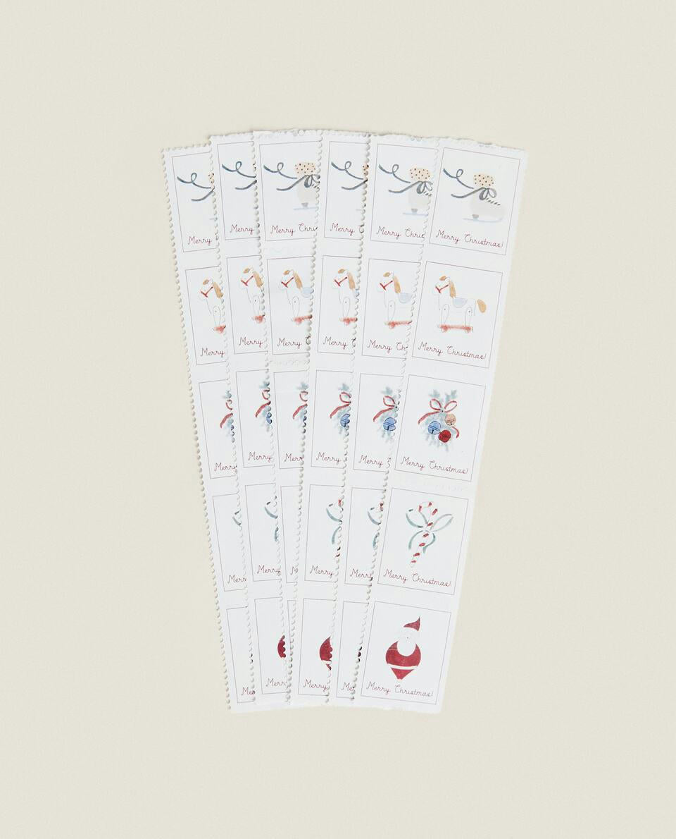 PACK OF CHILDREN¡¯S CHRISTMAS ADHESIVE STAMPS (PACK OF 25)