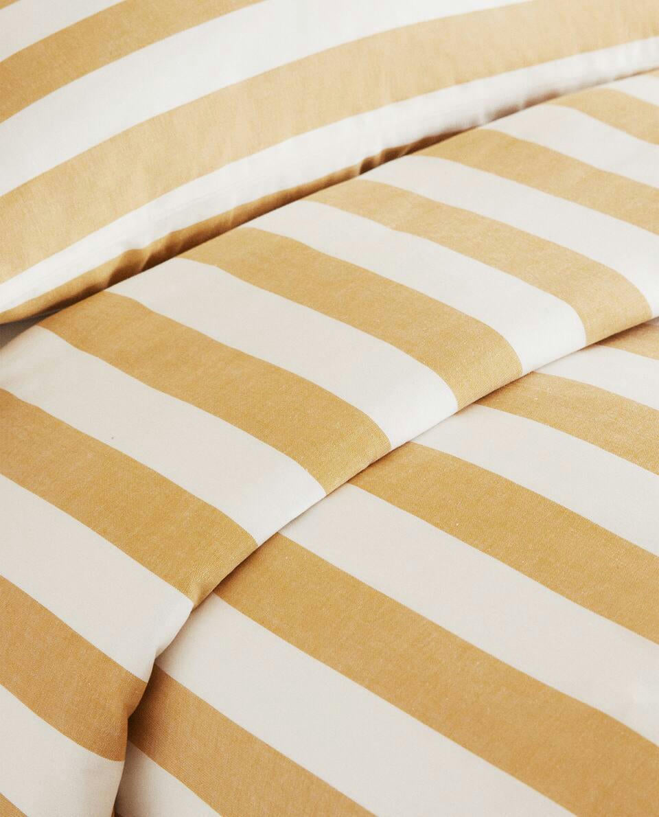 STRIPED DUVET COVER