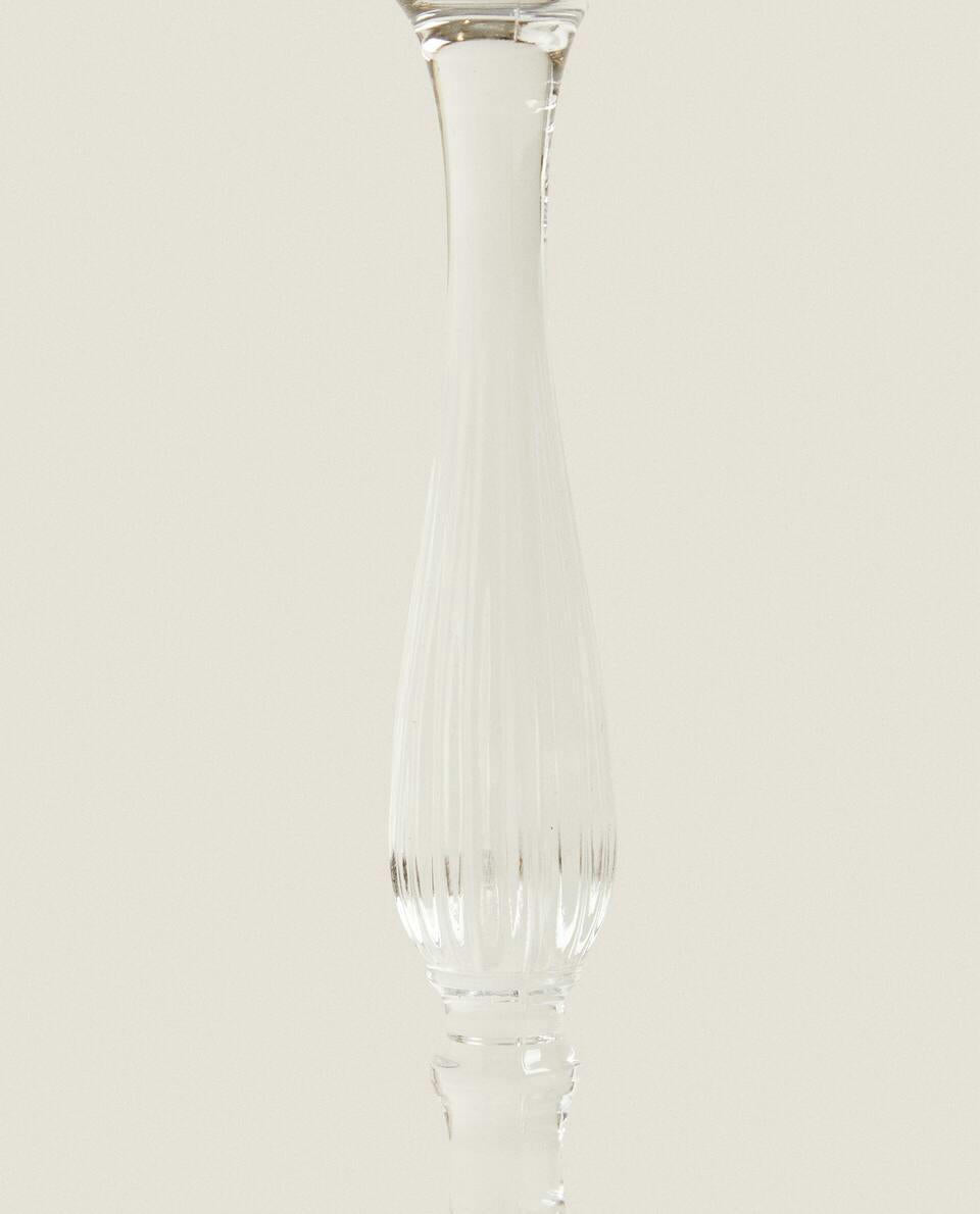 PLAIN CRYSTALLINE FLUTE GLASS