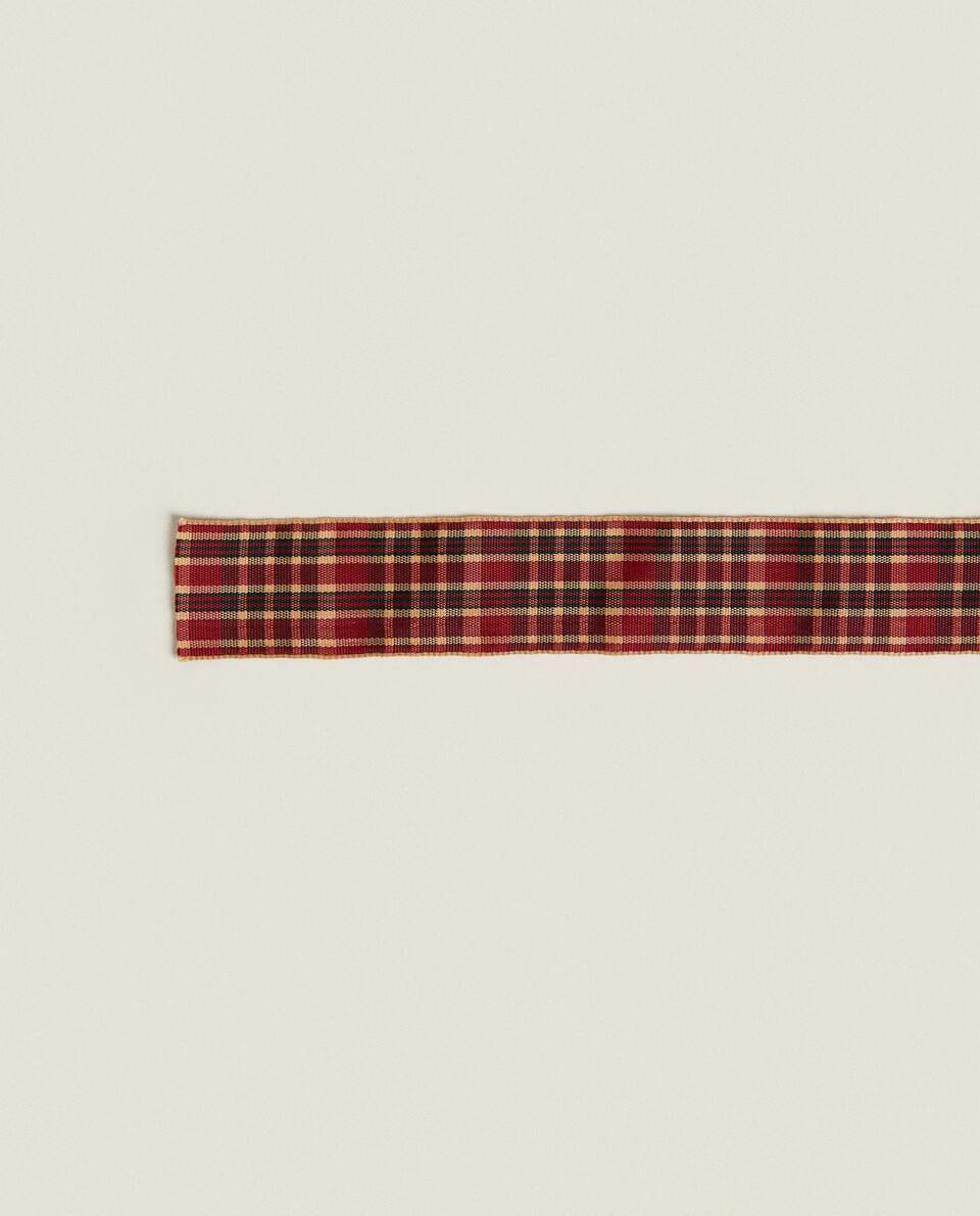 CHECK TARTAN GIFT RIBBON