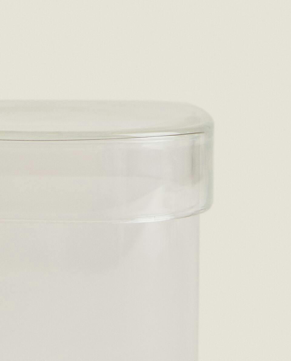 BOROSILICATE GLASS JAR WITH LID