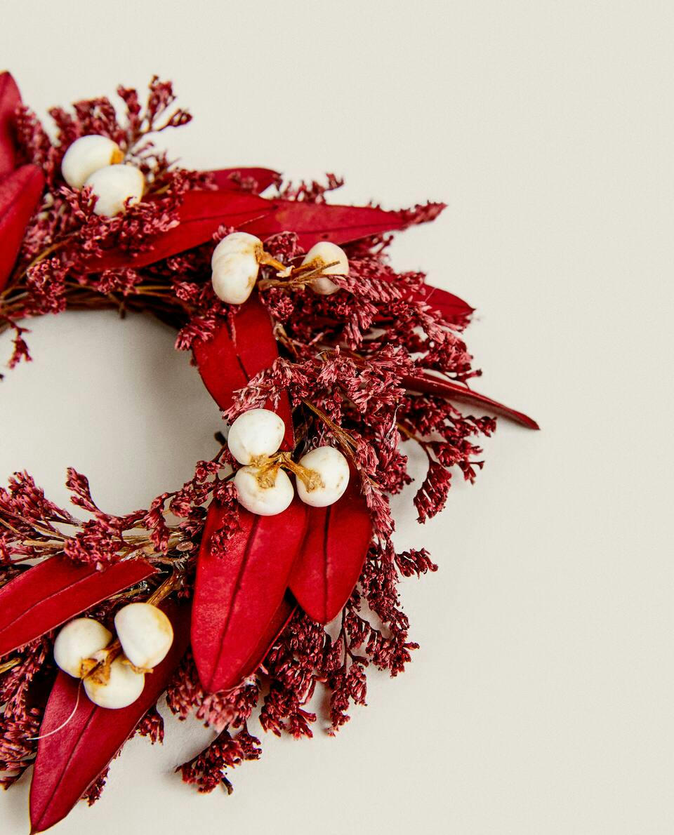 PACK OF DRIED CHRISTMAS FLOWER NAPKIN RINGS (PACK OF 2)