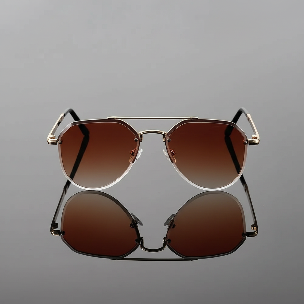 Lightweight Alloy Frame Arc Sunglasses