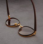 Metal Rim Round-Lens Sunglasses