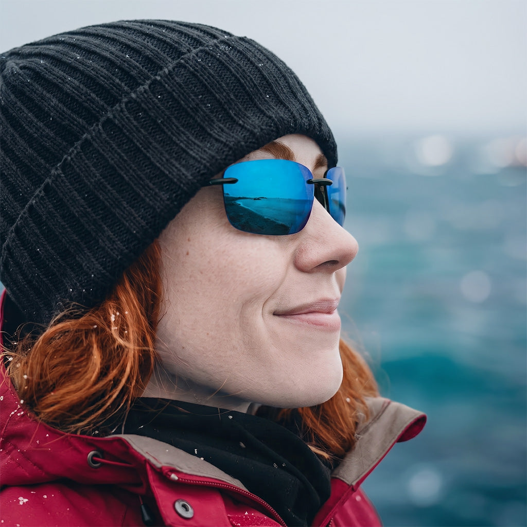Ultralight Rimless Colorful Polarized UV400 Sunglasses