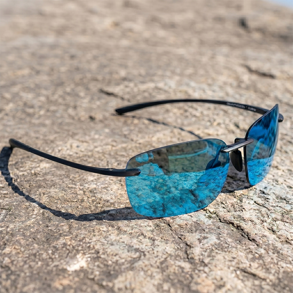 Ultralight Rimless Colorful Polarized UV400 Sunglasses