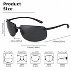 Ultralight Rimless Colorful Polarized UV400 Sunglasses