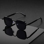 Vintage Steampunk Square Metal Frame Glasses
