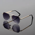 Lightweight Alloy Frame Arc Sunglasses
