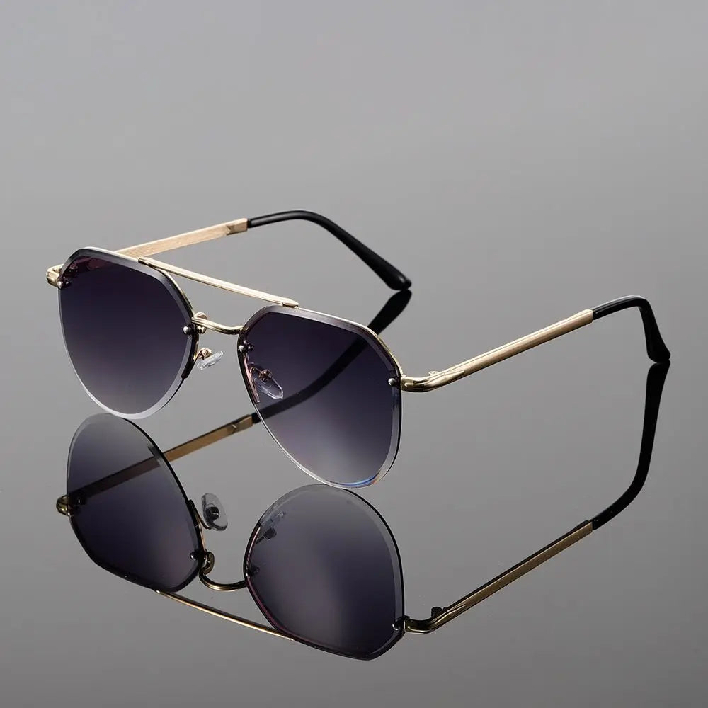 Lightweight Alloy Frame Arc Sunglasses