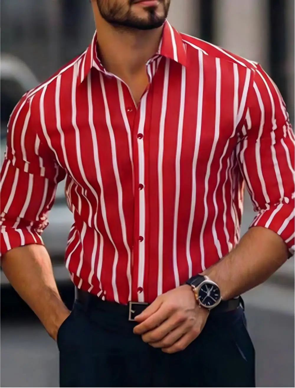 Giovanni Stripe Formal Shirt
