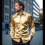 Adrano Satin Button Shirt
