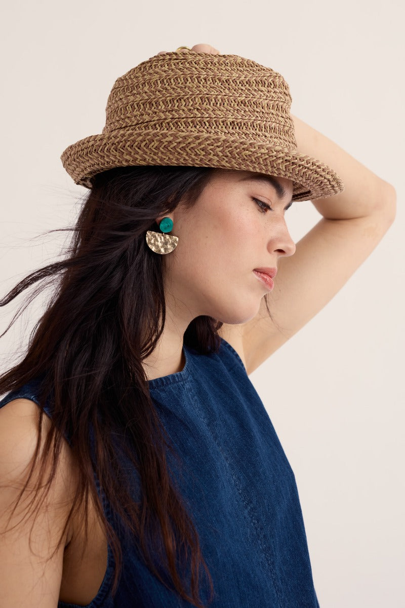 Found Treasures Peaked Summer Hat