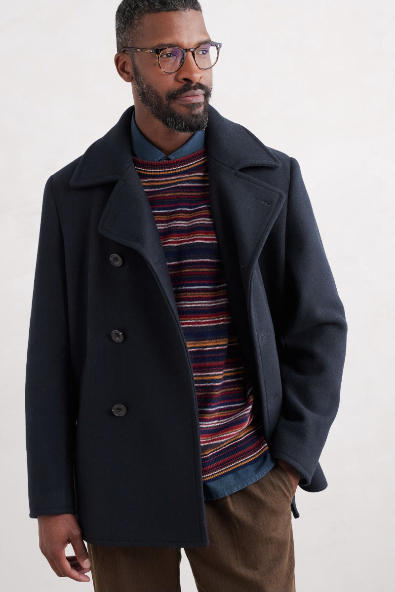 Men's Channel Wool Blend Coat