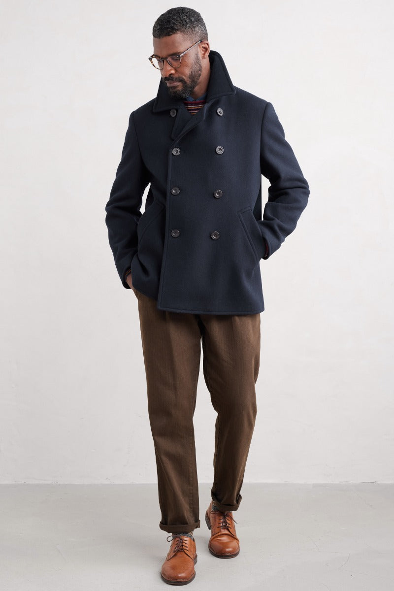 Men's Channel Wool Blend Coat