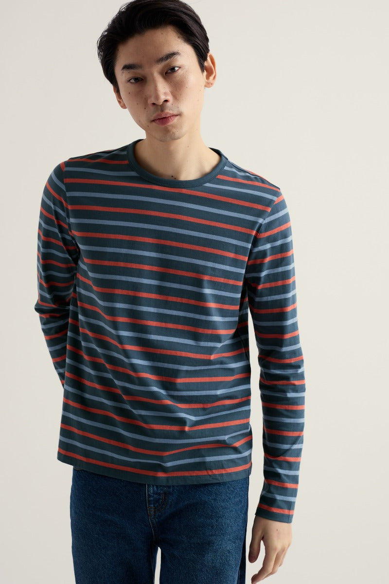 Men's Crew Neck Sailor Shirt in GOTS-Certified Organic Cotton