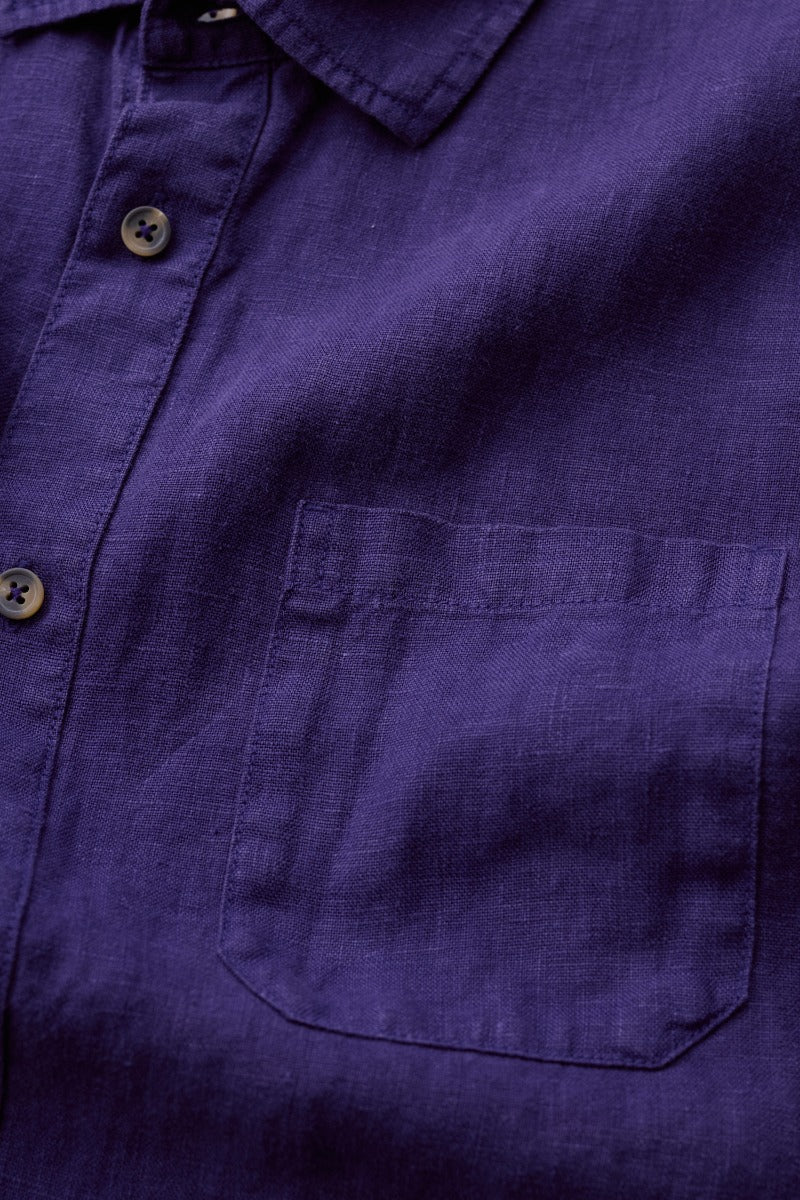 Men's Carne Short Sleeve Linen Shirt