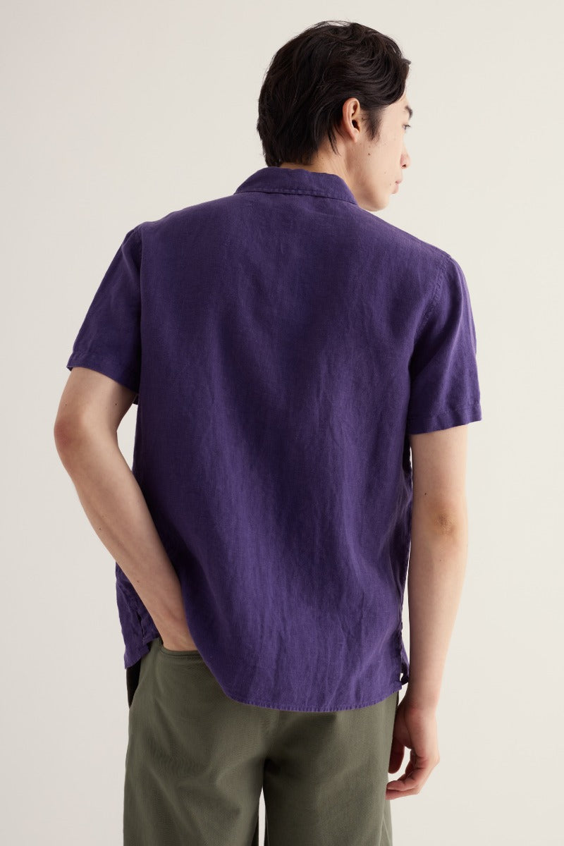 Men's Carne Short Sleeve Linen Shirt