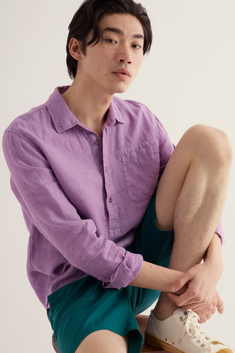 Men's Artist's Linen Shirt