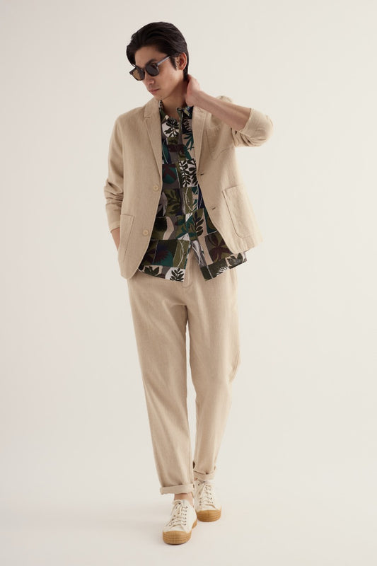 Men's Messack Cotton-Linen Jacket