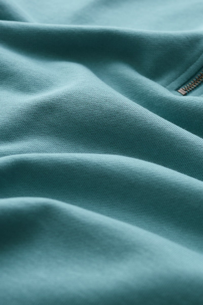 Men's Wood Moss Quarter Zip Sweatshirt