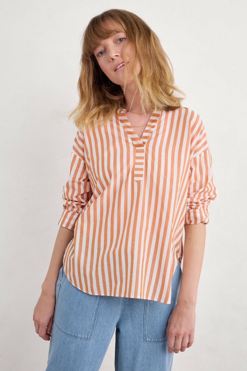 Eyebright Longline Shirt in GOTS-Certified Organic Cotton