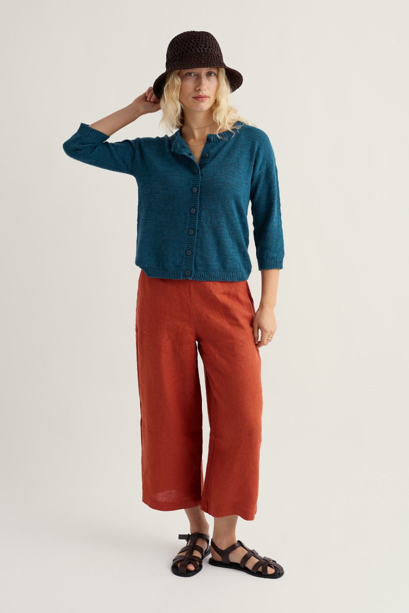 Pentire Steps Linen & Organic Cotton Cardigan
