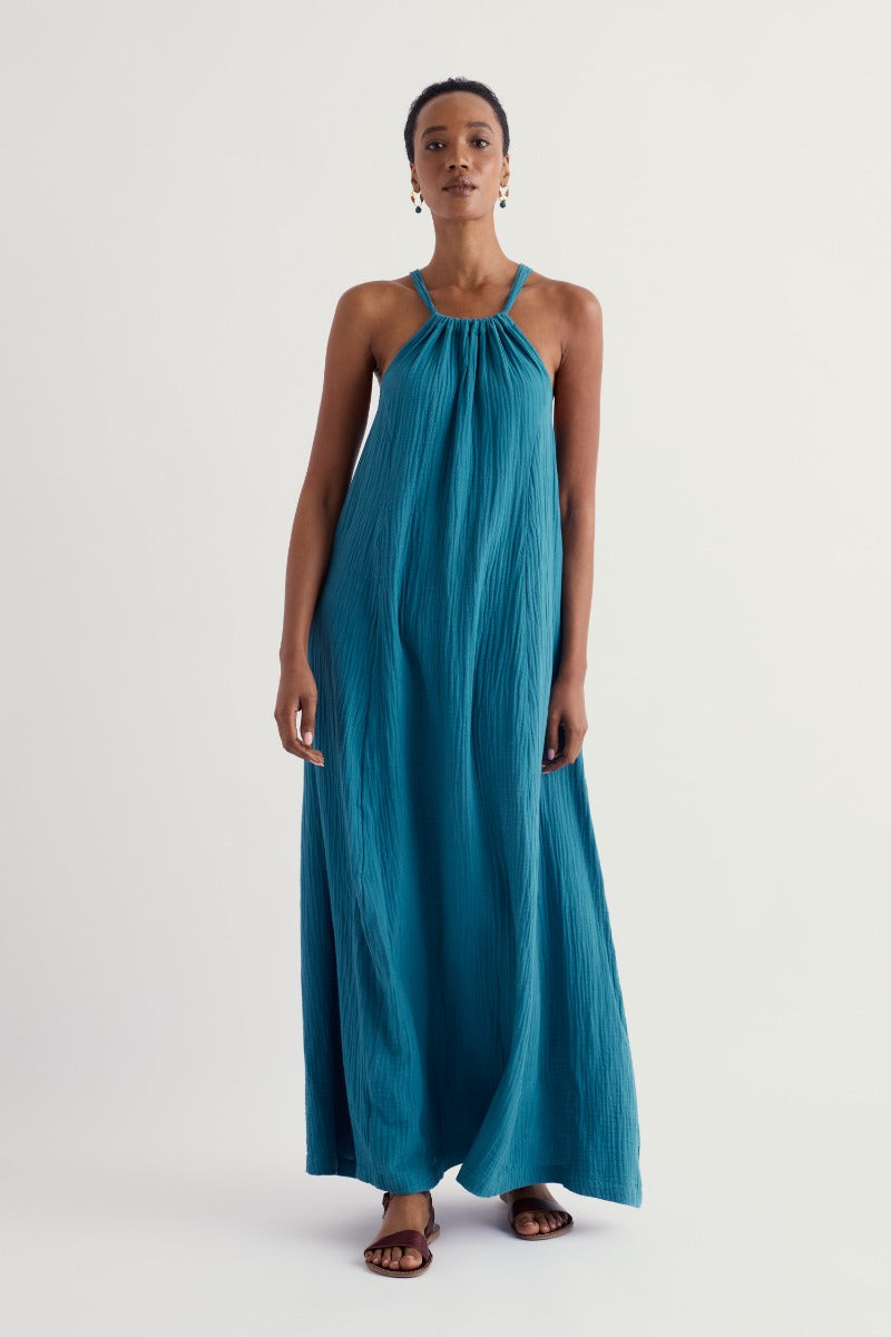 Belowda Dress in GOTS Organic Cotton Double Gauze