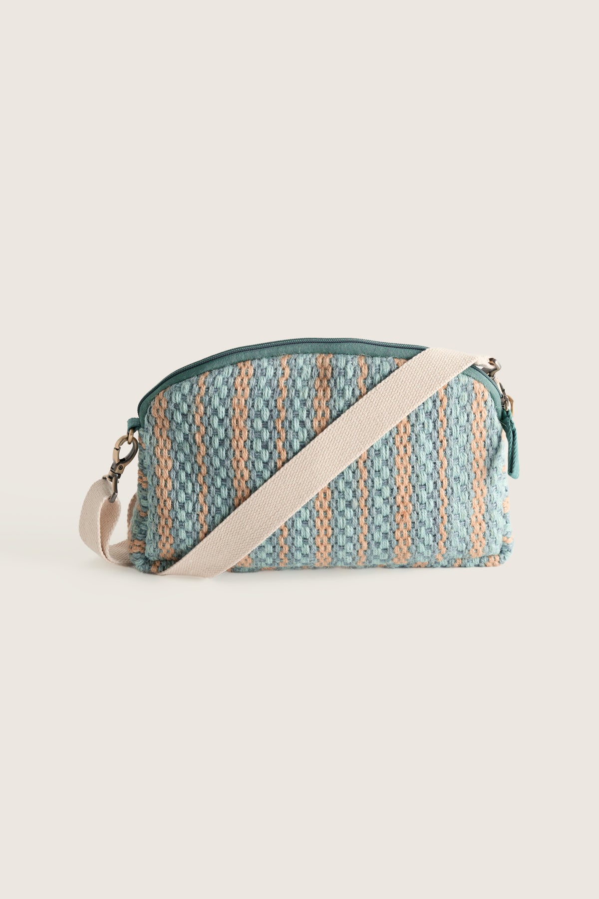 Flourish Jute Striped Crossbody Bag