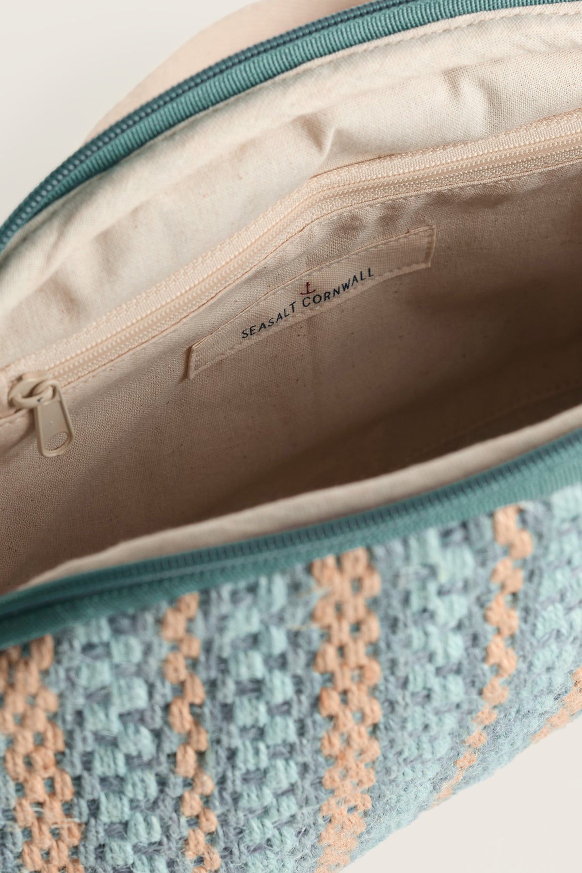 Flourish Jute Striped Crossbody Bag