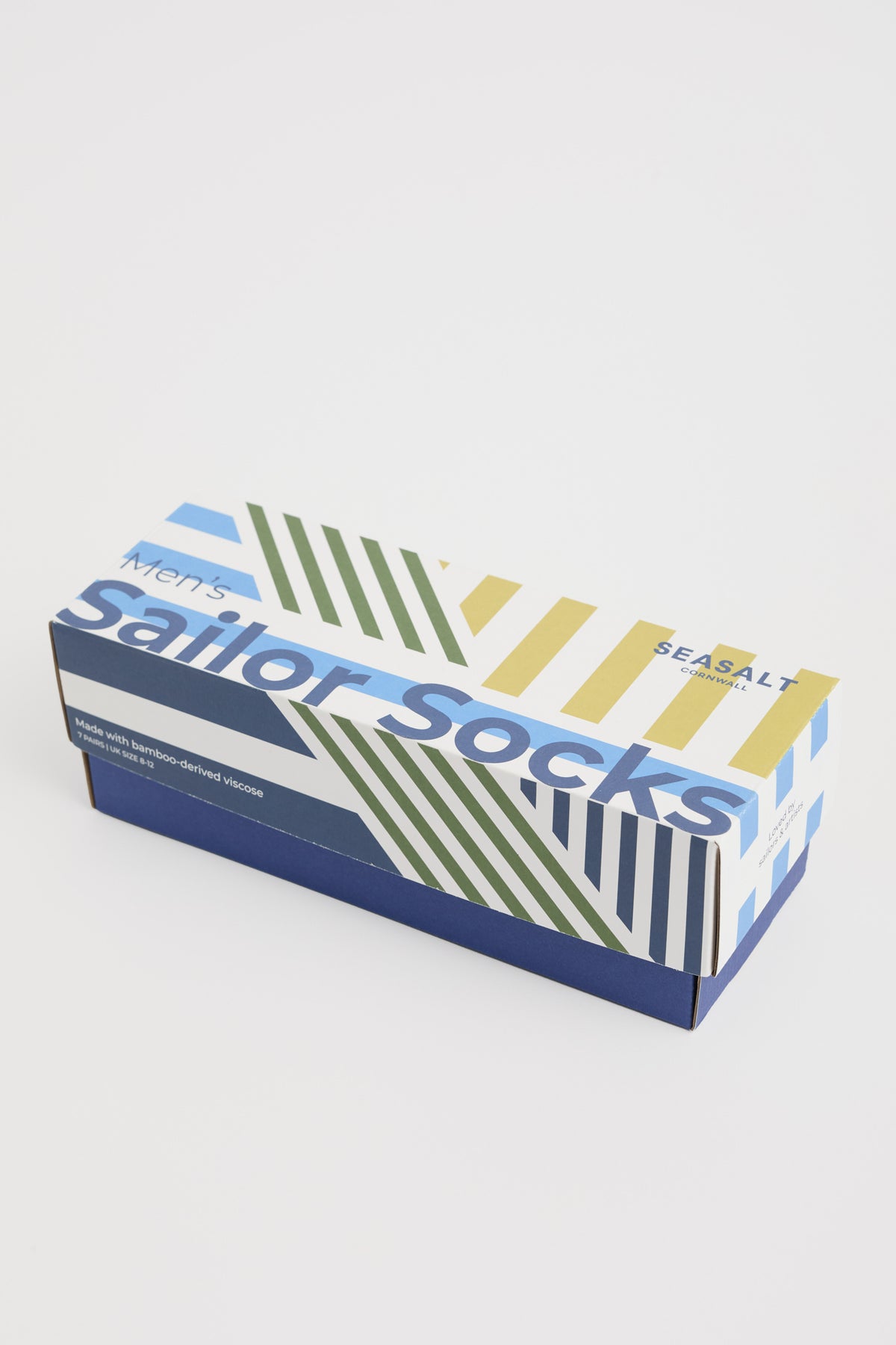 Gift Box of 7 Men's Striped Sailor Socks