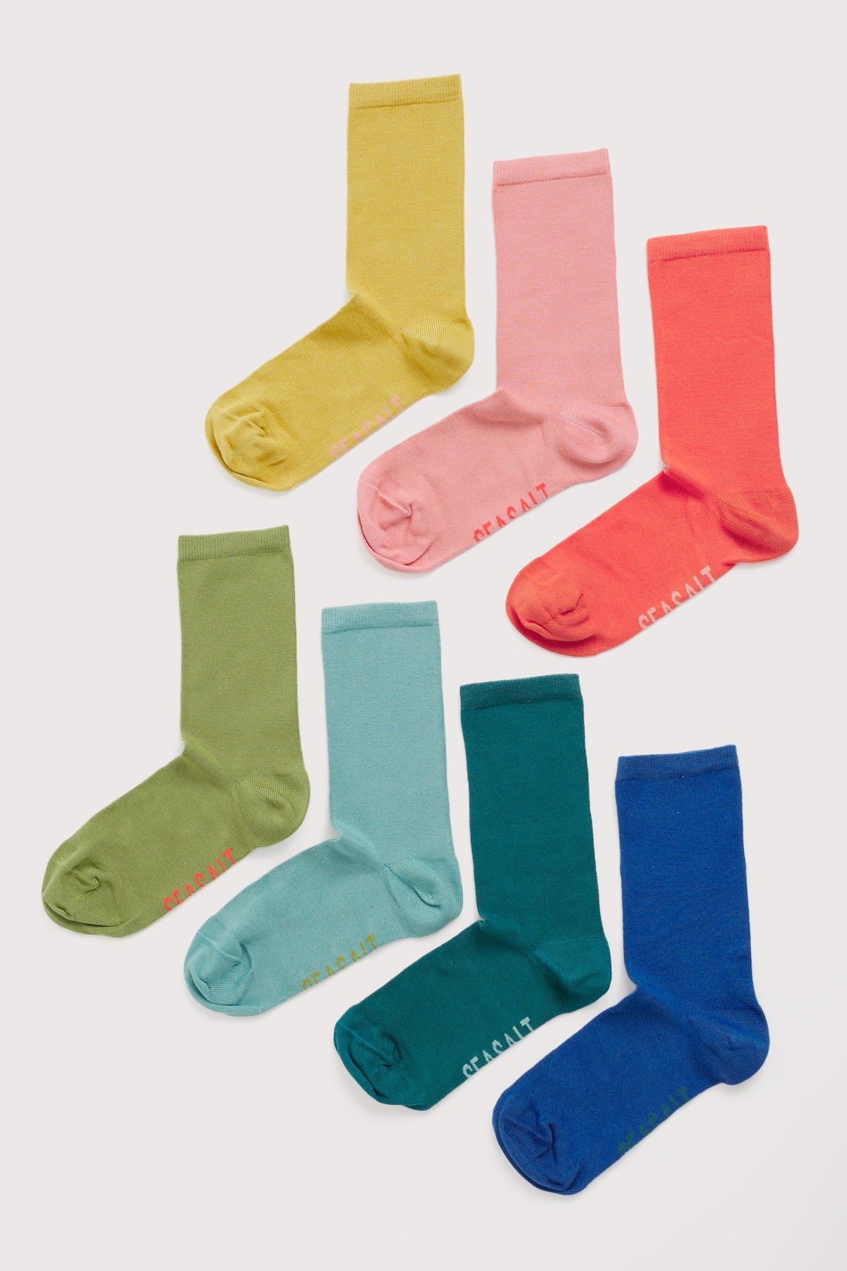 Gift Box of 7 Women's Arty Socks Plain